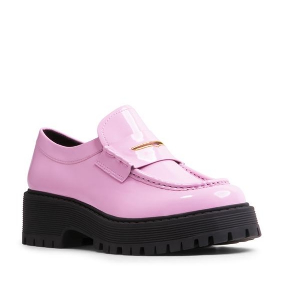 Steve Madden Shoes - Steve Madden "Malvern" pink patent chunky loafer
